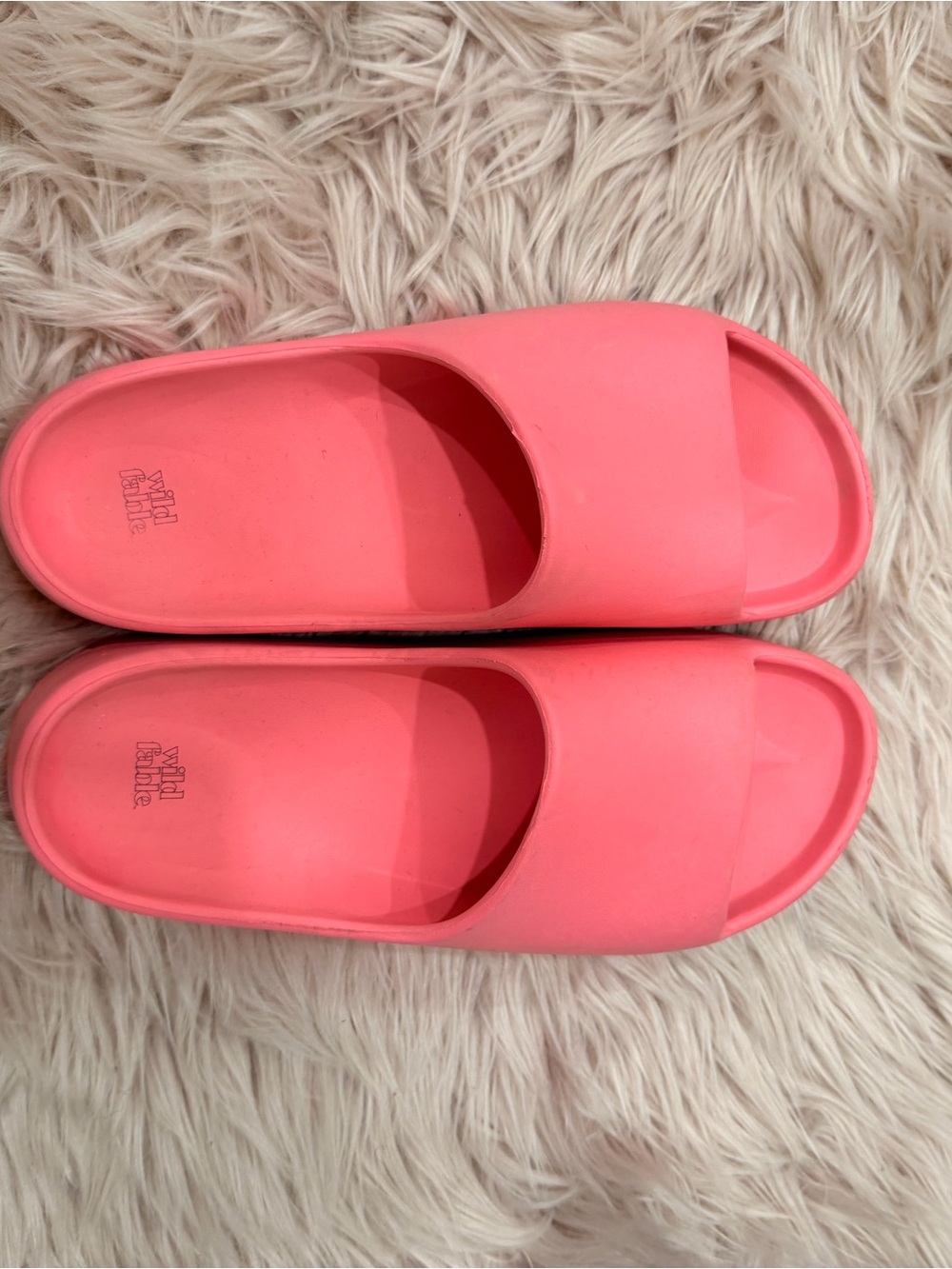 wild fable Coral Pink Slide Sandals